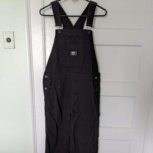 VANS Denim Overalls Black Womens Size Large 100% Cotton Great Condition